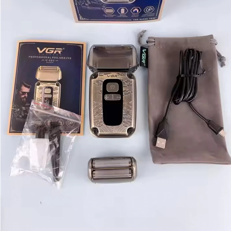 ماشین اصلاح و شیور غلتکی وی جی آر مدل V-337 با طراحی سلطنتی