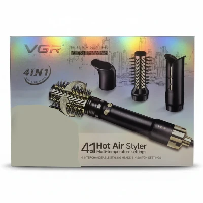 سشوار و استایلر چرخشی حرفه‌ای وی‌جی‌آر مدل V-481