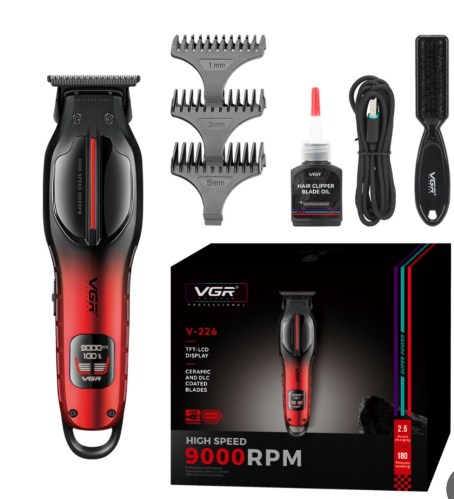 ماشین اصلاح وی جی آر مدل VGR V-226 با تیغه سرامیک برش مستقیم
